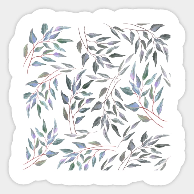 Eucalyptus leaves, baobab leaves Sticker by LatiendadeAryam